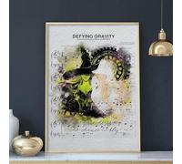 Cuarevw Canvas Poster Canvas Painting Wicked The Musical Vertical Poster or Canvas, Wicked Broadway Wall Art, Sheet Music Wall Decor, Witch Halloween Decor, Wicked Witch Print 8x10 inch