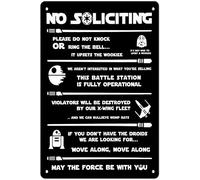 Cuarevw No Soliciting Sign for House Funny - No Soliciting Signs for House Door Office Business 8x12 Inch
