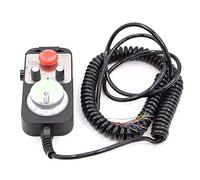Cuasting Universal CNC 4 Axis MPG Pendant Hand Wheel 100 Pulse 5V & Emergency Stop CNC Router Handwheel 4Axis Type