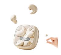 CUAUUO Flat Sleep Earbuds Mini Invisible Tiny Wireless Ear Buds, Wireless Hidden Small Sleeping Headphones for Side Sleepers, Discreet in-Ear Earphones for Small Ear Canals, Women & Work (Skin)