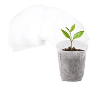 Cuayaes 100 Pcs Plant Grow Bags, Non-woven Seedling Pots Fabric Plant Pots, Garden Supplies for Vegetables Flowers Seed Growth (10x12cm)