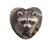 Cub Raccoon Car Air Freshener Hanging, Long Lasting Scented Car Aromatherapy Tablets, Love form Fragrance Scented Cards for Vehicles, Bedroom, Wardrobe White-style