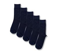 Cub Rocks 5pk Mens Cotton Modal Sock - Comfort Welt, Navy, UK 12.5-14.5
