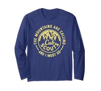 Cub Scouts The Mountains are Calling Vintage Hiking Long Sleeve T-Shirt