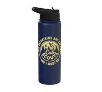 Cub Scouts The Mountains are Calling Vintage Hiking Stainless Steel Insulated Water Bottle