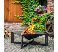 Cuba 70cm Metal Fire Bowl Norfolk Leisure Lifestyle Black One Size