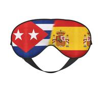 Cuba and Spain Printing Rest Sleep Eye Mask, Soft Eye Mask for Home & Camping, Blocks Light, Comfortable for Most Users