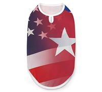 Cuba And U.S. Flag Dog Shirt Sleeveless Pet Clothes Summer T-Shirts Tank Top for Small Puppy Cat