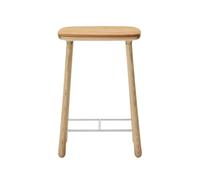 Cuba Bar Stool 66 cm Oiled Oak/Sand Leather
