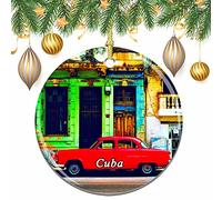 Cuba Christmas Xmas Tree Ornament Decoration Wedding Hanging Pendant Decor City Travel Souvenir Collection
