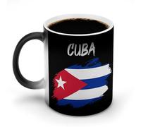 Cuba Cuban Flag Cute Ceramic Coffee Mug Heat Sensitive Color Changing Cups for Office Home