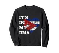 Cuba Cuban Pride Heart It's In My DNA Cuban Roots Cuban Flag Sweatshirt