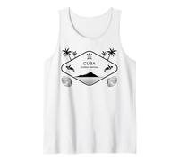 Cuba Endless Beaches Palms Sea Turtle Souvenir Tank Top