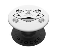 Cuba Endless Beaches Palms Sea Turtle Souvenir Vacation PopSockets Adhesive PopGrip