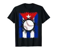 Cuba Flag Baseball Cuban Heritage T-Shirt