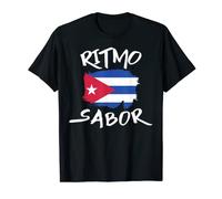 Cuba Flag Cuban Pride Flavor Heritage Roots Salsa Cubana T-Shirt