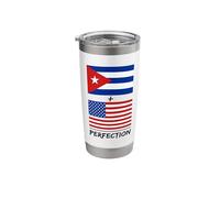 Cuba Flag Cuban Roots Hispanic Heritage Design for a Cuban Stainless Steel Insulated Tumbler