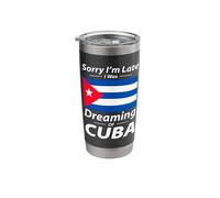 Cuba Flag Cuban Roots Hispanic Heritage Design for a Cuban Stainless Steel Insulated Tumbler