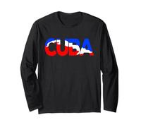 Cuba Flag Havana Gift I Love Cuba Cuban Flag Long Sleeve T-Shirt