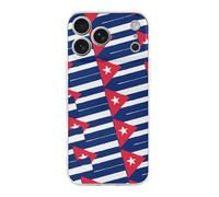 Cuba Flag Or Banner Cell Phone Basic Cases TPU Soft Cover Shockproof Slim Phone Case Compatible with iPhone 17/17 Air/17 Pro/17 Pro Max