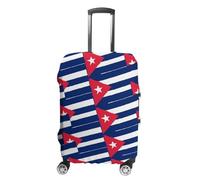 Cuba Flag Or Banner Personalized Luggage Case Cover Protective Suitcase Covers Washable Bag Protector for Travel L
