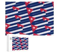 Cuba Flag Or Banner Wooden Puzzles for Adults Colorful Jigsaw Puzzle Home Decors Gift 300 PCS