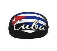 Cuba Flag Sports Sweatband Head Bands for Women Men Sweat-Absorbing Headbands Suitable for Running Yoga Fitness Football Exercise