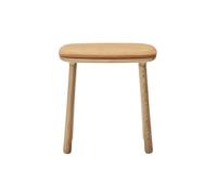 Cuba Footstool Oiled Oak/Sand Leather