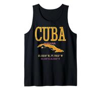 Cuba Havana Shirt Cuban Retro Map Tank Top