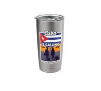 Cuba is Calling and I Must Go Travel Cuba Stainless Steel Insulated Tumbler