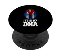 Cuba It's In My DNA Cuban Pride Flag Cuba Roots Heritage PopSockets Adhesive PopGrip