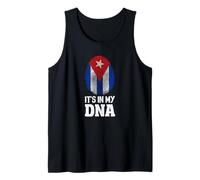 Cuba It's in My DNA Cuban Pride Flag Cuba Roots Heritage Tank Top