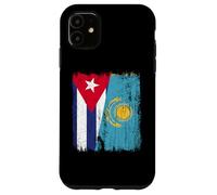 Cuba Kazakhstan Half Flag Cuban Kazakh Jersey Case for iPhone 11