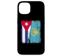 Cuba Kazakhstan Half Flag Cuban Kazakh Jersey Case for iPhone 13