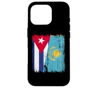 Cuba Kazakhstan Half Flag Cuban Kazakh Jersey Case for iPhone 16 Pro