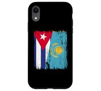 Cuba Kazakhstan Half Flag Cuban Kazakh Jersey Case for iPhone XR