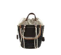 CUBA LAB x SanPa 'Habanera Cuoieria' woven handle bucket bag - Black One Size