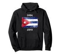 Cuba Libre - Free Cuba/Cuban Flag/Libertad & Freedom Pullover Hoodie
