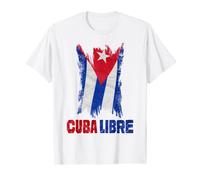Cuba Libre Freedom for Cubans, Free Cuba, Vintage Cuban Flag T-Shirt