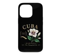 Cuba Mariposa Flower Vintage Botanical Since 1902 Art Case for iPhone 13 Pro