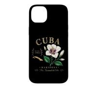 Cuba Mariposa Flower Vintage Botanical Since 1902 Art Case for iPhone 14 Plus