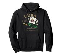Cuba Mariposa Flower Vintage Botanical Since 1902 Art Pullover Hoodie