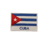 Cuba National Flag Embroidered Iron On Sew On Patch Badge for Clothes etc