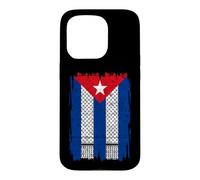 Cuba Palestine Flag Cuban Palestinian Heritage keffiyeh Case for iPhone 15 Pro
