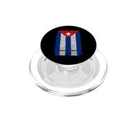 Cuba Palestine Flag Cuban Palestinian Heritage keffiyeh PopSockets PopGrip for MagSafe