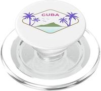 Cuba Palm Trees Island Caribbean Holiday in Havana Souvenir PopSockets PopGrip for MagSafe