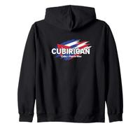Cuba Puerto Rico Flag Pride Heritage Fans Zip Hoodie