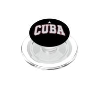 CUBA Retro Arched Varsity Lettering with Cars and Star Art PopSockets PopGrip for MagSafe