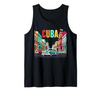 Cuba Shirt for Women's Love Cuba Flag Design Cuban Roots Tank Top