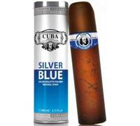 CUBA SILVER BLUE 100ML EDT SPRAY FOR HIM - NEW BOXED & SEALED - FREE P&P- UK